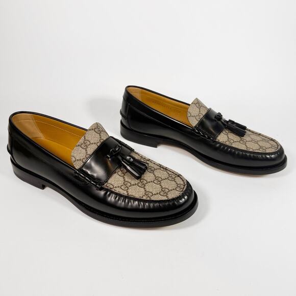 Gucci GG Supreme Tassel Leather Loafer - Men’s 12 - Picture 3 of 8